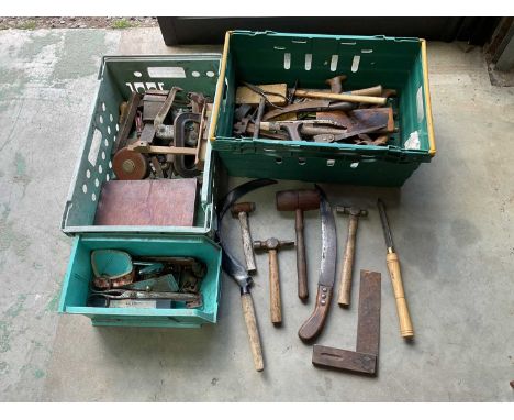 A quantity of vintage tools