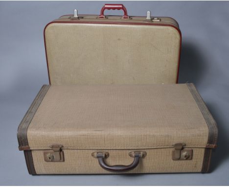 4 vintage luggage suitcases