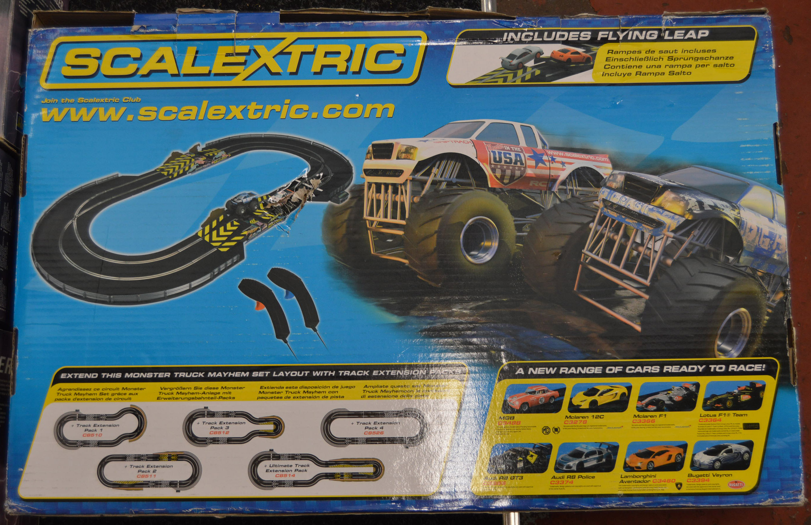 scalextric monster truck mayhem set