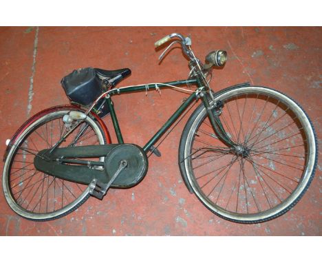 A vintage Raleigh push bike