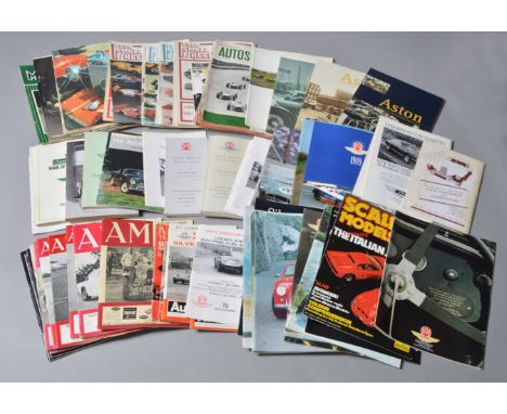 A mixed lot of vintage Aston Martin and other motor related publications