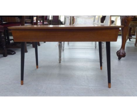 A Thomas Turner canteen of silver plated cutlery and flatware, in a teak table top case&nbsp; 19"h&nbsp; 34"w 
