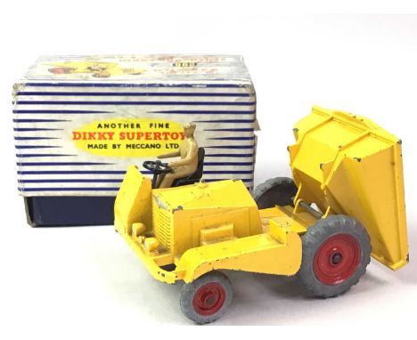 GROUP OF DIECAST MODEL VEHICLES, including a Dinky 962 dumper truck, a Mini Models Ltd Jaguar xk 120 and various other diecas