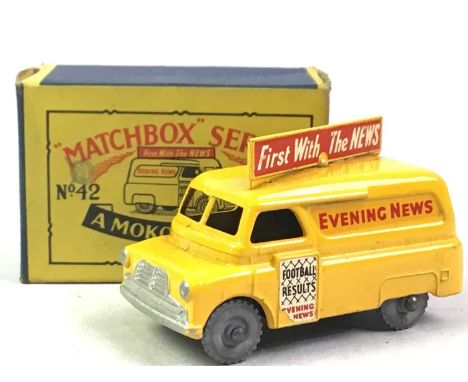 MATCHBOX SERIES MOKO LESNEY 'FIRST WITH THE NEWS' DIECAST VAN, MODEL 42 in original box