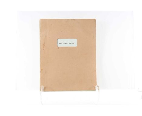 PAUL YOUNG COLLECTION, MONTY PYTHON'S THE LIFE OF BRIAN, 1978  comprising script for Monty Python's new film this the final d