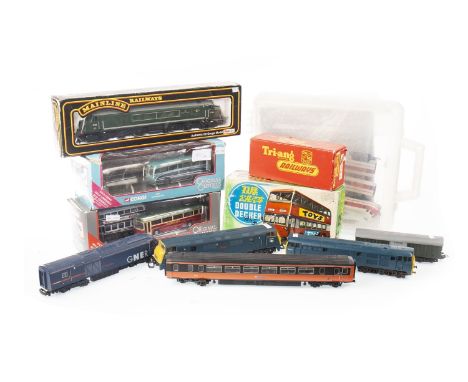 SEVEN LIMA 00 GUAGE LOCOMOTIVES, comprising five boxed and two unboxed, along with a boxed Hornby and Mainline locomotives, a