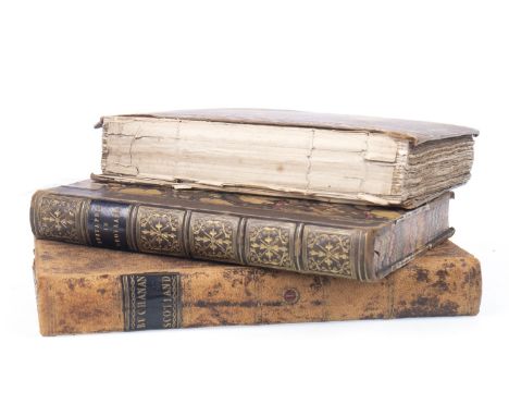 BUCHANAN (GEORGE) - THE HISTORY OF SCOTLAND, portrait plate, calf, 1799; along with Minor Antiquities of Edinburgh, board, 18
