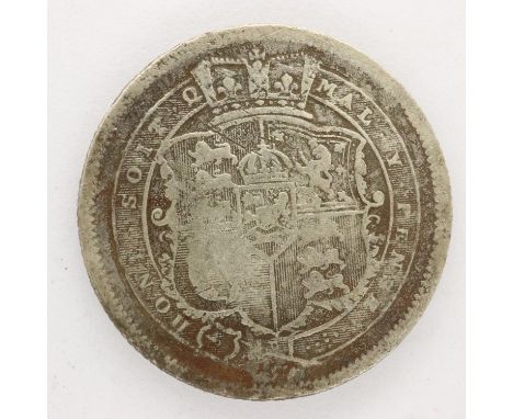 1816 silver shilling of George III. UK P&amp;P Group 0 (£6+VAT for the first lot and £1+VAT for subsequent lots) 