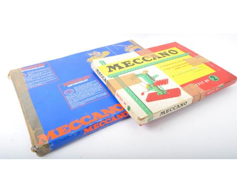 Two vintage Meccano Constructor sets comprising set No. 5 and Outfit set No. 2. Housed within original boxes, unchecked for c