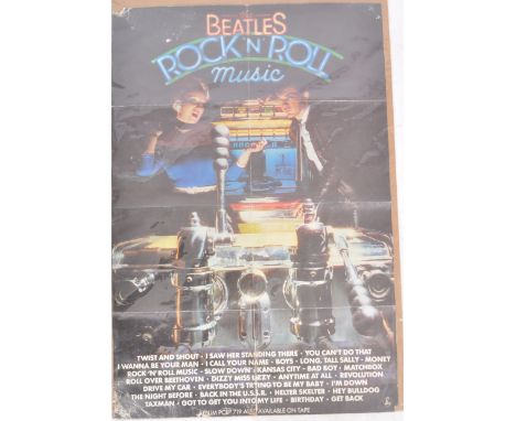 The Beatles - A vintage 20th Century shop display promotional music advertising poster for The Beatles Rock 'N' Roll Compilat