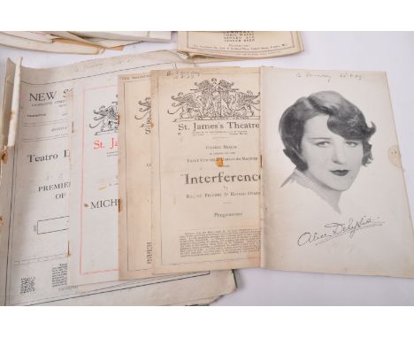 An assortment of early 20th century and later theatre programmes and pamphlets to include examples for Palace Theatre Manches