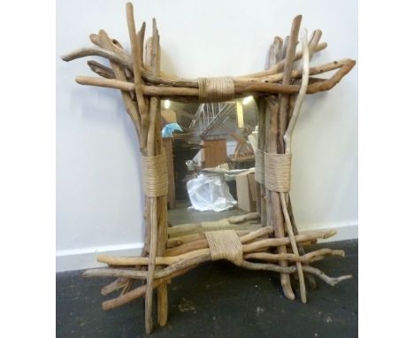 A driftwood mirror