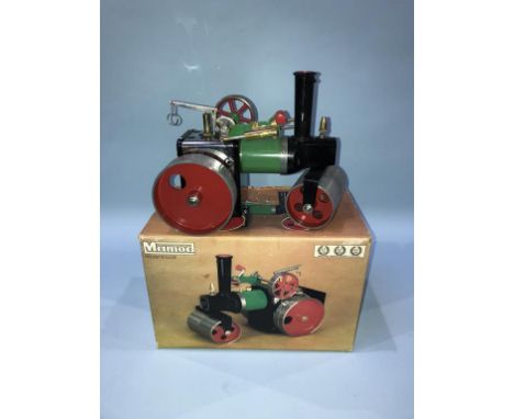A boxed Mamod steam roller