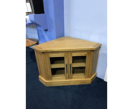 A light oak TV cabinet