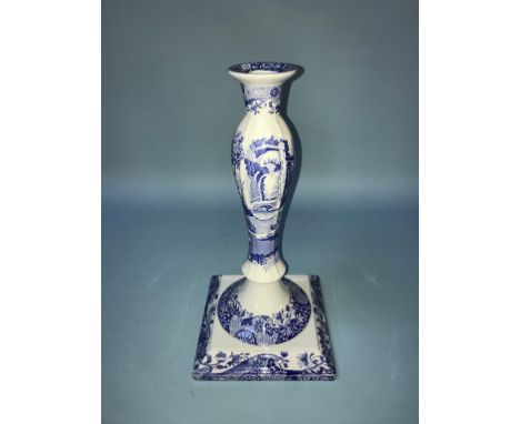 A single Spode 'Italian' candlestick, 32cm height