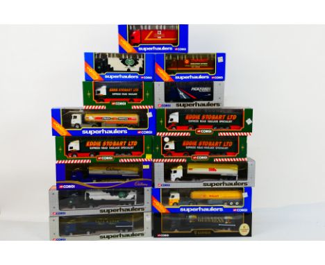 Corgi - 15 boxed diecast 1:64 scale model trucks from various Corgi ranges. Lot includes 59574 Volvo rigid 'Target Worldwide'