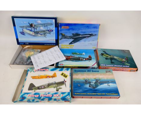 Xtrakit- Azur - MPM - Sword Models - Other -  Six boxed 1:72 scale plastic military aircraft model kits. Lot includes MPM 720
