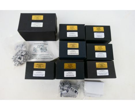 BW Models - Eight boxed white metal military / commercial vehicle model kits. Lot includes Scammell Explorer 6x6 Heavy Tracto