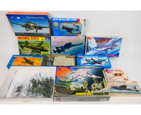 Frog - Sword Models - Academy - Airfix - Other - A boxed group of 10 1:72 scale plastic military aircraft model kits. Lot con