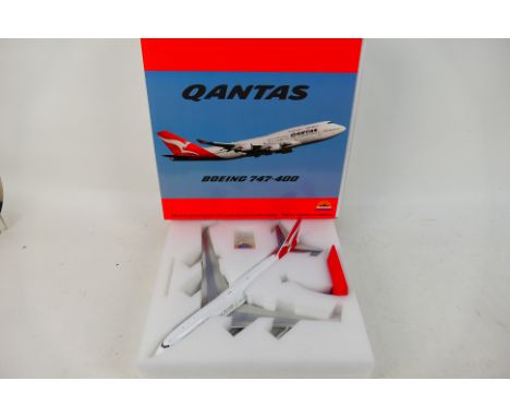 Inflight - A boxed Boeing 747-400 in Qantas livery in 1:200 scale # QANTAS747FAREWELL. The model appears Mint in a Very Good 