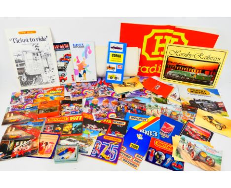 Matchbox, Siku, Hobbies, Dinky, Other - A quantity of toy model catalogues, and similar - Lot includes a boxed Hobbies No #1 