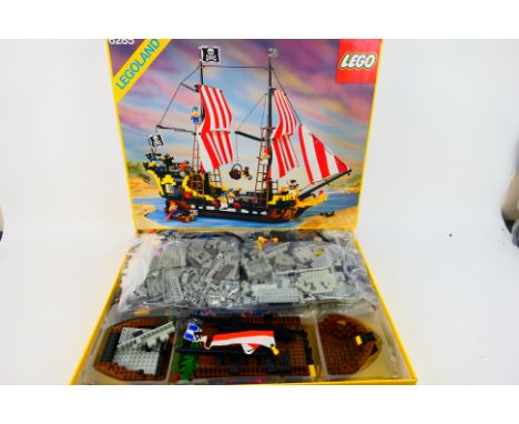 Lego - Legoland - Pirate Ship. A boxed Legoland Pirate Ship #6285. The set is part built and unchecked for completeness but a