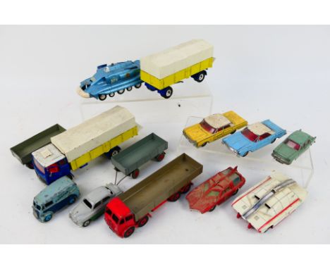 Dinky Toys - Spot - On - 16 unboxed playworn diecast vehicles form Dinky Toys. Lot includes Dinky 104 Captain Scarlet Spectru