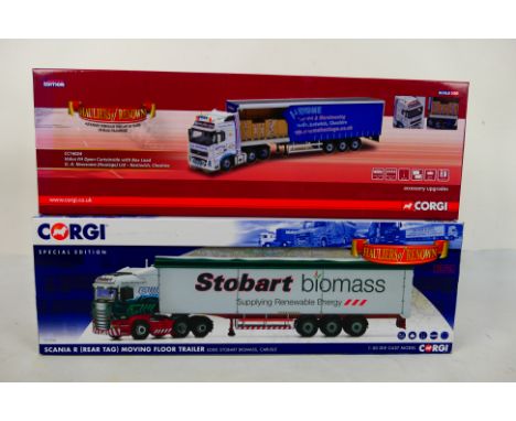 Corgi - Two boxed diecast 1:50 scale Limited Edition 'Hauliers of Renown' model trucks. Lot consists of CC14024 Volvo FH Open