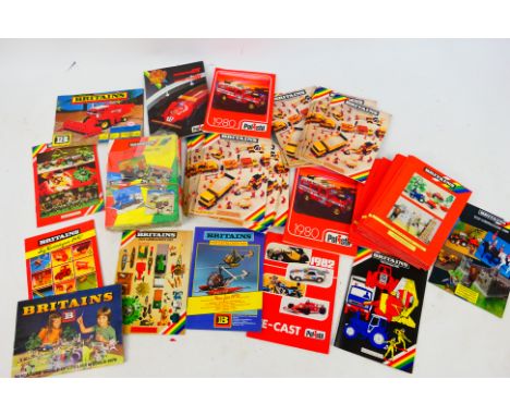 Britains - A quantity of 1970s/80s Britains Catalogues - Lot includes a Britains 1984 New Autoway catalogue. A Britains 1978 