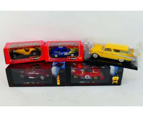 Bburago - Matchbox Collectibles - Shell Collection - Five boxed larger scale diecast models. Lot includes Matchbox Collectibl