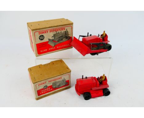 Dinky Toys - Two boxed Dinky Toys. Lot consists of Dinky Toys #563 Heavy Tractor #561 Blaw Knox Bulldozer. Both models have p