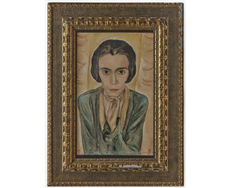   Karl Hauk  1889 Klosterneuburg / Wien - 1974 ebenda    Damenbildnis. 1924  Rechts unten monogrammiert HK und datiert. Verso