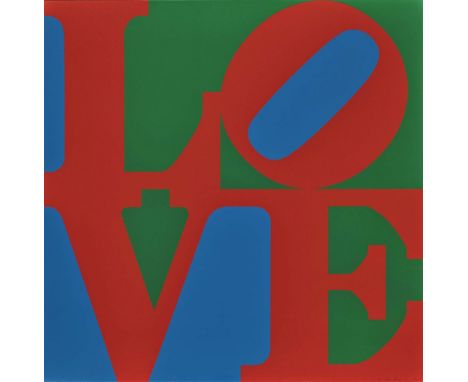   Robert Indiana  1928 New Castle - Vinalhaven, Maine    LOVE. 1967  Rechts unten mit Bleistift signiert und datiert. Verso m