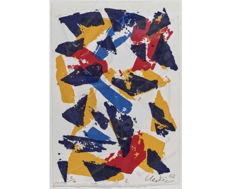   Günther Uecker  1930 Wendorf - lebt Düsseldorf    Splitter II. 2002  Rechts unten mit Bleistift signiert und datiert, unten