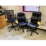 LOT OF 3 office chair Rigging Fee $27.5