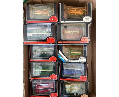 FOURTEEN BOXED EFE (Exclusive First Editions), 1:76 scale double decker buses and coaches&nbsp;