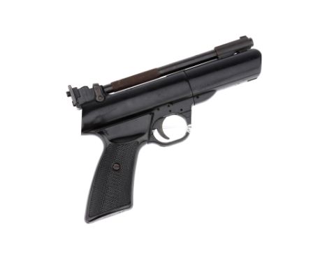 Webley 'Tempest' .22 Air Pistol, with shaped chequered grip, 23.5 cm LPlease be aware that the purchaser of this lot must pro