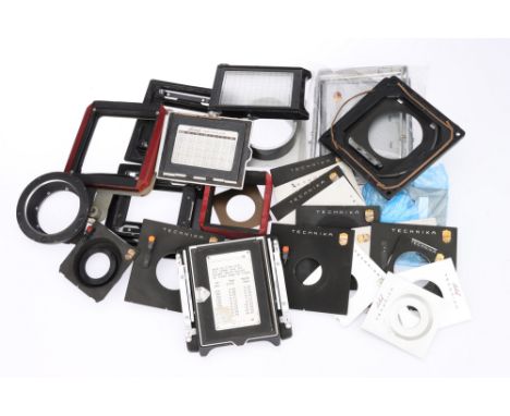 A Large Selection of Linhof Lens Boards &amp; Camera Backs, from a range of models, some home-modified,