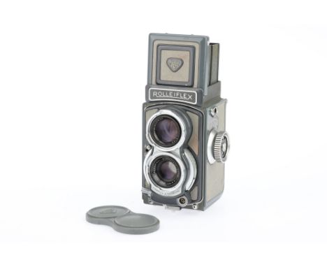 A Rollei Grey Baby Rolleiflex 4 x 4 TLR Camera 1957-63, serial no.2027898, with a Schneider-Kreuznach Xenar f/3.5 60mm lens, 