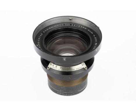 A Kodak Aero Ektar 7" f/2.5 Camera Lens, body G-VG, optics G, some light fungus to rear element, cleaning marks present &amp;