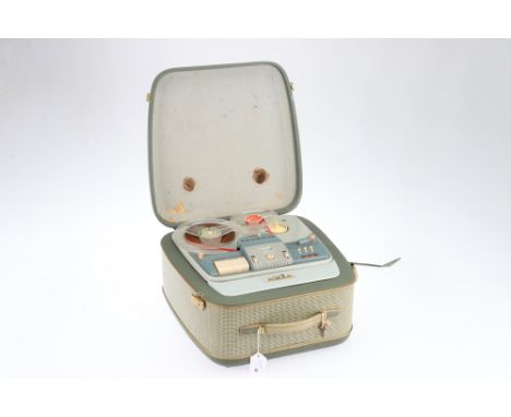 A Grundig TK55 Reel to Reel Tape Recorder, in G condition, carry case type, with tape present, untested,