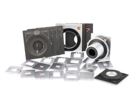 A Selection of Linhof Viewfinder Masks, to cover focal lengths including masks for 53mm, 65mm, 95mm, 105mm, 180mm, &amp; 240m