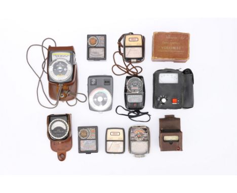 A Mixed Selection of Light Meters, from makers including Realt, G.E.C., Gossen, &amp; more,