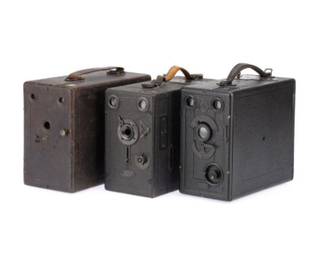 Three Detective Type Drop Plate Cameras, to include a Butcher Midge No.0 detective camera, body VG, shutter working, together