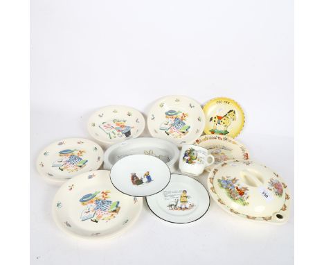 Various nursery ware ceramics, including Royal Doulton, Shelley, Poole etc 