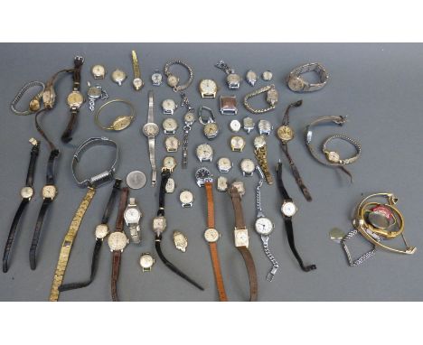 Over fifty mainly ladies cocktail and similar wristwatches including Timex, Sekonda etc. 