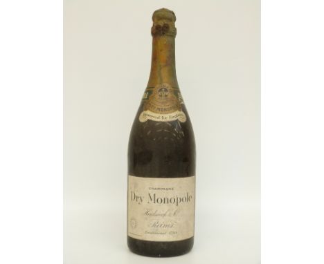 Heidseck & Co dry Monopole champagne, vintage bottle but undated