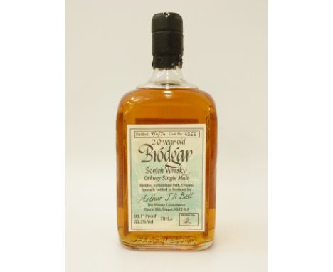 Brodgar 20 year old (distilled 1974), Orkney single malt scotch whisky 70cl 53.2% vol bottle no 2