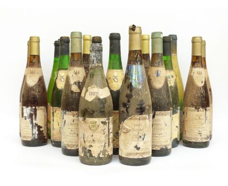 Eighteen bottles of mainly German and Hungarian vintage wine including Feher Arany 1999, Nagrede Ausbrueh Muskat-Ottonel x3, 