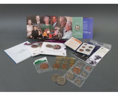 A collection of Royal Mint sleeved commemorative coins to include William and Kate marriage, together with an uncirculated 9 